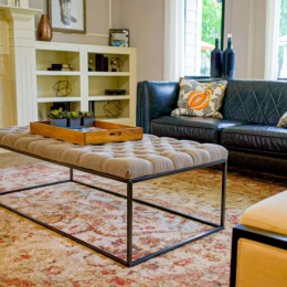 Welcome Home living area and coffee table