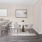 a kitchen with a dining table and chairs